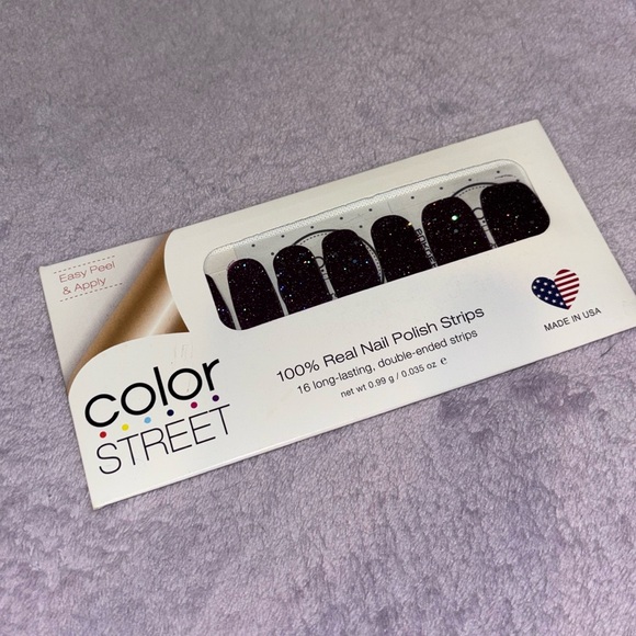 Color Street Super Sparkly Purple Bordeaux Glitz Nail Strips New In Package - Picture 3 of 5